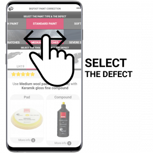 rupes web app select defect